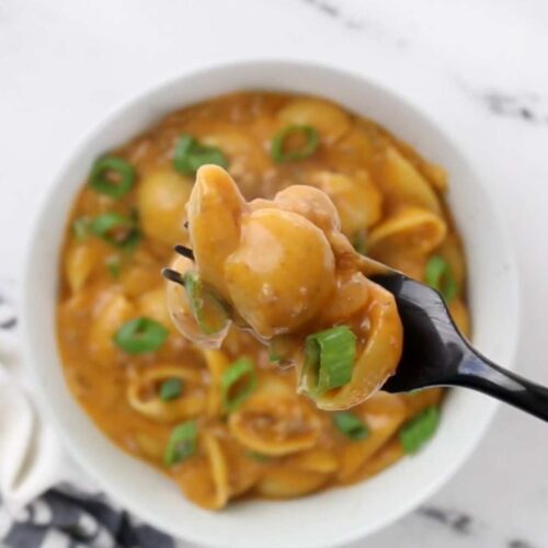 cheeseburger pasta skillet recipe 04