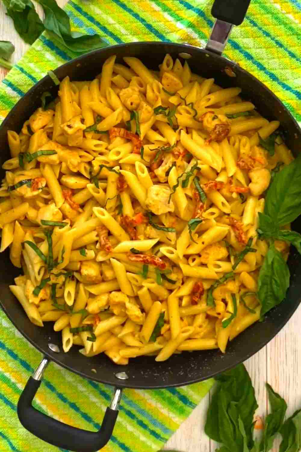 chicken mozzarella pasta recipe 04