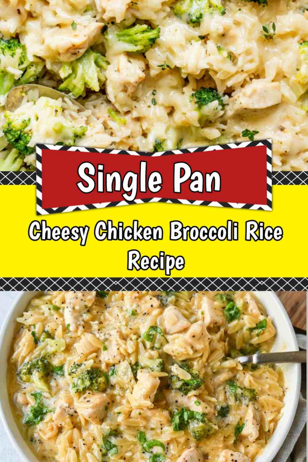 single pot cheesy chicken broccoli rice recipe