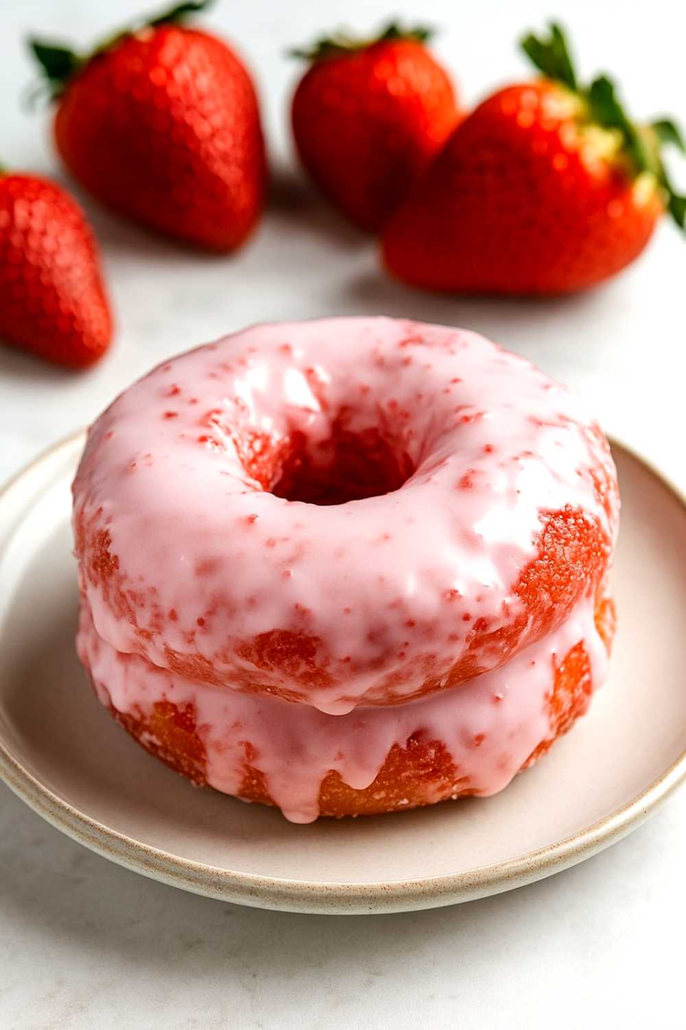 strawberry cake donuts recipe 03