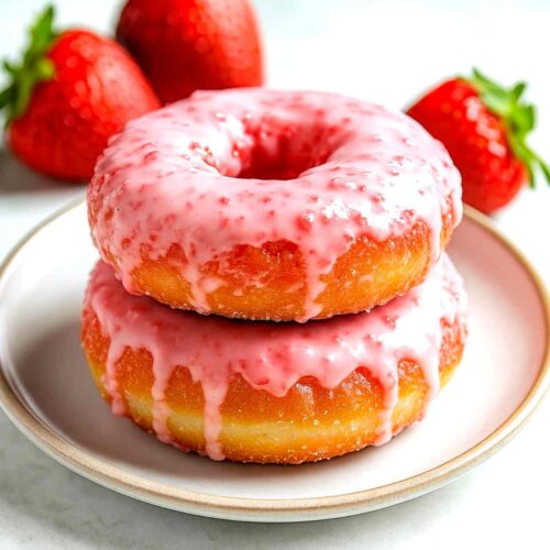 strawberry cake donuts recipe 04