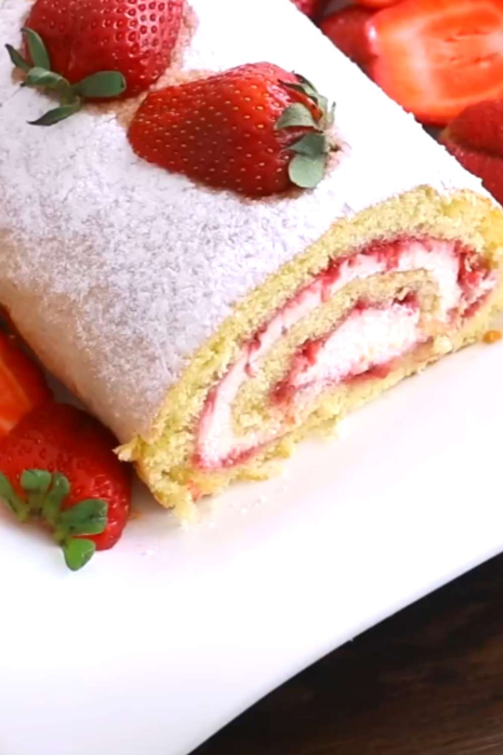 strawberry shortcake cheesecake rolls recipe 03